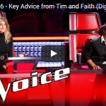 Tim & Faith as Key Advisors on The Voice