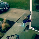 WATCH: Little Girl Blown Away As She Opens Front Door